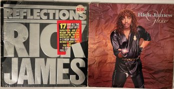 Lot Of 2 RICK JAMES Vinyl Records & Poster