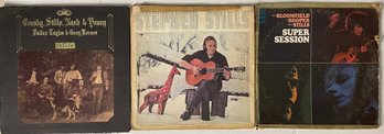Lot Of 3 Vinyl Records: CROSBY STILLS NASH YOUNG, STEPHEN SILLS, BLOOMFIELD KOOPER STILLS