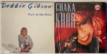 2 Vinyl Records: DEBBIE GIBSON & Chaka Khan Very Nice In Shrink