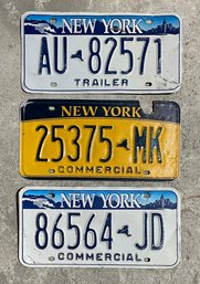 3 NEW YORK License Plates - Trailer & Commercial