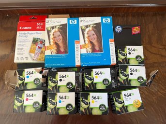 Hp Ink Cartridges, And Photo Paper