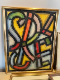 Abstract Letter Art Signed EOG 71