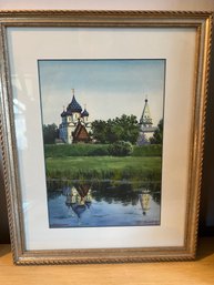 Yerem W Kishmishyan Church In Russia Painting