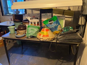 Plant Lot: Planters, Lights, Potting Soil And More