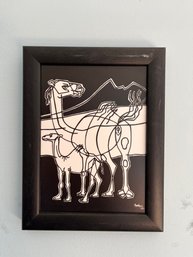 Cesar Manrique Camels In Night Signed & Dated 1977