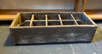 Antique Wooden Seltzer Bottle Holder