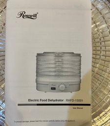 Rosewill Fruit Dehydrator  Electric, Never Used