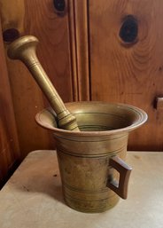 Solid Brass Mortar And Pestle