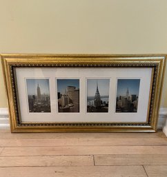 4 Photos Of NYC In A Gold Frame