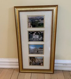 Framed Collection Of Four Vintage European Travel Prints Or Photographs