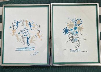 Two Framed Lithographs By Pablo Picasso, 'Ronde' And 'Le Bouquet'