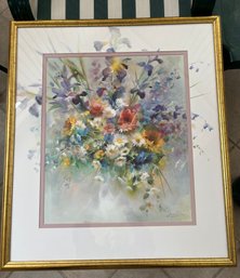 Framed Print Of A Floral Impression By Artist Willem Haenraets