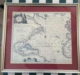Antique 'Mar Del Nort' Map By Dutch Cartographer Jan Jansson