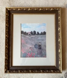 Framed Print Of Claude Monet's 'Poppies'