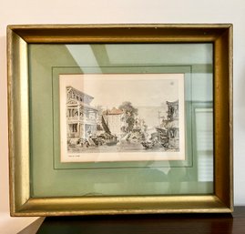 Scene On The Horan Canal Near Canton THOMAS ALLOM