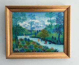 Haitian Painting, Signed HTN Louis