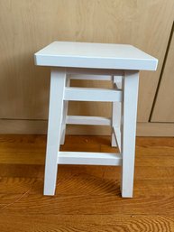 Small White Wood Stand