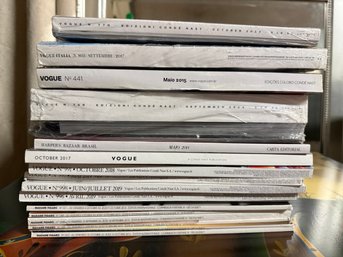 Italian Magazines: Vogue, Harpers, And Madame Figaro