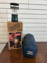 Down Coleman/dorcy Lanterns  And EMS Sleeping Bag