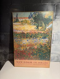 Framed Exhibition Poster Of Van Gogh's 'Van Gogh In Arles.'