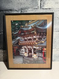 Framed Photograph Of The Ornate Ymeimon Gate At Nikk Tsh-g