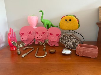 Pig Wood Hooks, Taco Night Light, Dinosaur Strawberry Anf More