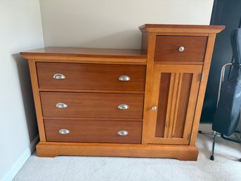 Bassett Cherry Wood Dresser With Drawers/ Changing Table