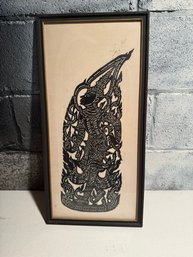 Vintage Thai Cut Out Of A Traditional Figure