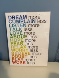 More Or Less Inspirational Wall Decor