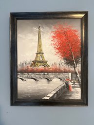 Oil Painting Of The Eiffel Tower By Artist Didier
