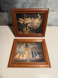 Two Framed Thai Prints Depicting Scenes From The Ramayana #1