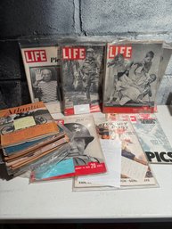 Vintage Magazines: Life, The Literary Digest, Vintage Playbills, The New Republic And More