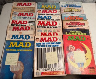 Vintage Mad And National Lampoon Magazines