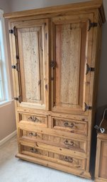 Rustic Pine Armoire Made In Mexico