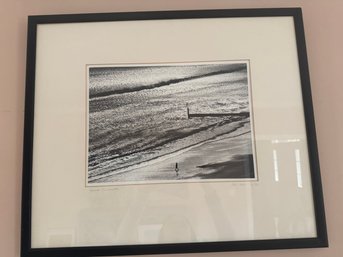 Seaside Silhouette Lithograph By Ian Ham