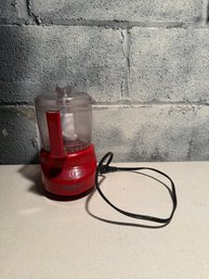 Red Cuisinart Mini-Prep Plus Compact Electric Food Processor