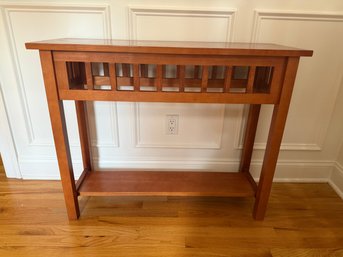Wooden Mission-style Console Table