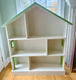 Pottery Barn Kids White And Green Dollhouse Bookcase