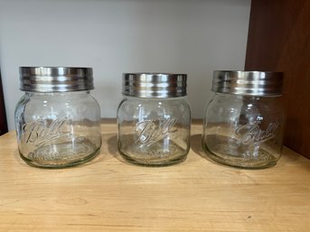 Modern Ball Wide-mouth Half-gallon Glass Storage Jars.