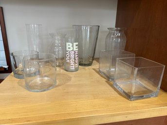 Clear Glass Vases #1