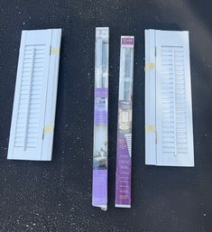 White Shutters, And White Bali Today 32x64/34x64 1 Aluminum Blinds