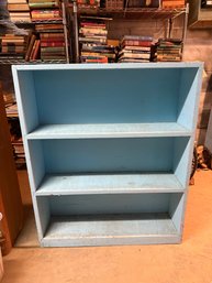Blue Wood Bookshelf