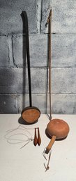 Banhu, Handcrafted Gourd Rattle, Wooden Bobbins And Vintage Wooden Bow