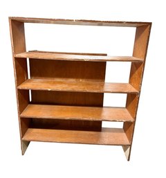 All Wood 4-shelf Open On Both Sides Bookcase