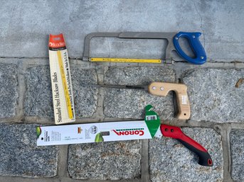 Pruning Saw, Buck Brothers 10 In Saw With New Blade And Disston 10 Keyhole Saw