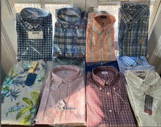 12 Mostly Large Mens Button Down Shirts