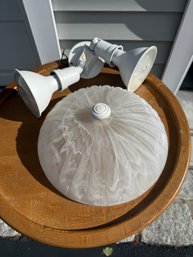 Glass Dome Ceiling Light And Outdoor Lights