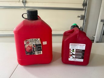 2 Plastic Gas Cans