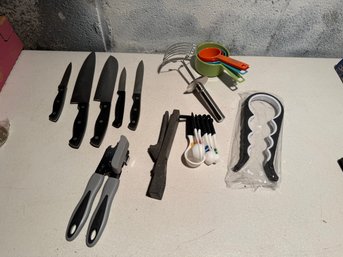 Kitchen Draw: Knives, Measuring Spoons/cups And More