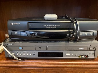 Quaser VHS And Samsung DVD And VHS